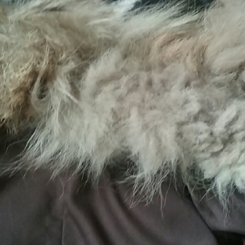 Genuine Rabbit fur fox collar coat - Picture 8 of 8